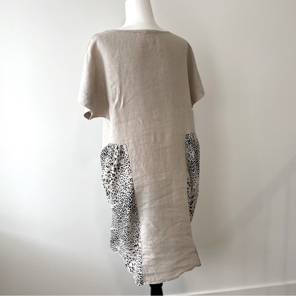 Neutral Linen Dress | Made in Italy - Picture 7 of 12